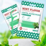 50 150PCS Mint Flavor Dental Flosser Picks Deep Cleaning Dental Floss For Proper Oral Care Portable Hygienic Flosser For Travel