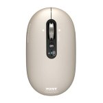 MAC Port Connect Pure Rechargeable Wireless And Bluetooth Mouse Pearl