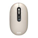 MAC Port Connect Pure Rechargeable Wireless And Bluetooth Mouse Pearl