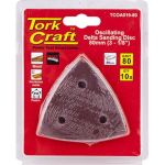 Delta Tork Craft Oscillating Sandpaper A o 80MM 10PC Shape 80GRIT