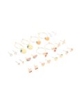 Goldair Gold Fruit Earrings 12-PACK