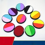 1PC 30G Mono dual Color Oval Large Round Cake Fluorescent Face Paint For Festivals Body Art Stage Makeup Water-based Pigment Eas