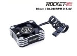 Rocket-rc Aluminum Cooling Fan 30X30X10MM Silver&black 28000RPM V1