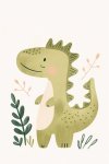 Happy Dinos 1 Canvas Print - 600MM X 600MM