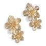 Goldair Gold Flower Double Stud Earrings