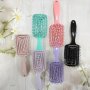 1PCS Hair Brush Hollow Out Detangling Hair Comb Fluffy Hair Styling Comb For Wet Or Dry Hair