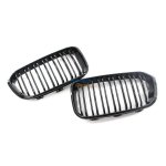 Bmw F20 1 Series Kidney Grille Set Double Slat Gloss Black Lci 15-18