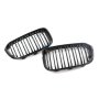 BMW F20 1 Series Kidney Grille Set Double Slat Gloss Black Lci 15-18 - Spares Direct