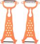 2 Piece Stainless Steel Fruit And Vegetable Peelers Multi-functional Potato
