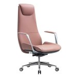 Luxury Mid-back Executive Leather Office Chair - Red