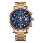 Classic Sport Chronograph Eco-drive Watch Blue Dial