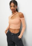 Asymmetrical Cold Shoulder Top - Neutral