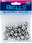 Darice Jingle Bells 1 2" 12MM 48 Per Package - Silver