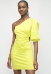 Superbalist Asym Puff Sleeve MINI Dress - Yellow Plum