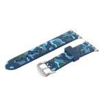 Kd Silicone Apple Watch Strap For 38 40MM S m l Camo Navy & Blue