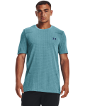Men's Ua Seamless Grid Short Sleeve - Glacier Blue Md
