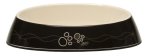 Rogz Catz Bowlz 200ml Fishcake Cat Bowl - Black Paws