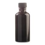 50ML Black Glass Aromatherapy Bottle With Screw Cap - Black 18 410