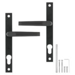 Hillaldam Slimline Door Handles Black Aluminium 2 Piece