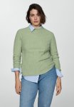 Plus Sweater Flurry - Light Pastel Green