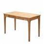 Yellow Solid Wood Student Desk With 2 Drawers And Display Hutch