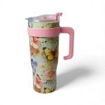 1.2LT Stainless Steel Butterfly Design Flask Multicoloured