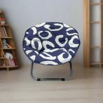 Kiddies Moon Folding Chair With Padded Seat - Big