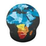 Going Global Mouse Pad With Gel Wrist Guard Support