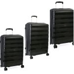 Cellini Sonic Expander Zip 3 Piece Set Black - Ys Travel Bags