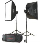 GODOX MS300 2 X Monolight Kit Bag Included