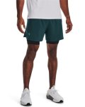 Men's Ua Iso-chill Run 2-IN-1 Shorts - Tourmaline Teal XXL