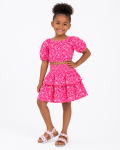 Tiered Skirt - 10 Years Pink