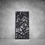 Laser Cut Screen - Design 124 - 2000 X 1000 X 20 Matt Black Indoor