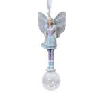 Fairy On Glass Ball With Hands On The Side 4.9X2.8X12CM