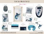 Cot Duvet Bedding Fishy Salt Walter Fish Set