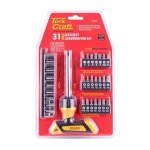 Tork Craft T-handle Screwdriver Ratchet Set 31 Piece