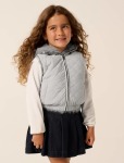 Jacqueline Girls Hooded Vest - 10-12 Yrs Glacier Blue