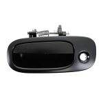 Trq Front Left Exterior Door Handle Black Drivers Side Compatible With 2008-2010 Dodge Challenger 2006-2010 Charger