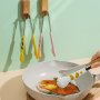 1PC Cat Paw Shape Food Tongs Cute Cartoon Meal Tongs Stainless Steel Barbecue Tongs Sandwich Baking Clip Ice Cube Clips Sugar Tongs Kitchen Gadgets