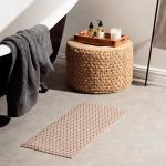 Hexagonal Pvc Bath Mat Dove Sand