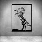 Horse Tree Art - Grey L 750 X H 1000MM