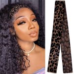 Elastic Bands For Wig Edges 1PCS Edge Laying Band Adjustable Edge Wrap To Lay Edges Lace Melting Band Leopard Print Pattern Wig