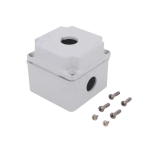 LPZM1A8 1 Hole Metal Enclosure Grey