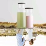 500ML Glass Bottle With Grey Silicone Lid