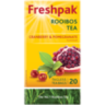 Freshpak Cranberry & Pomegranate Flavour Rooibos Tea Bags 20 Pack