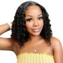 Brazilian Hair Wig Curl Wave Curly Wig With 4X4 Closure 10INCH