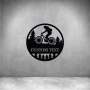 Mountain Bike With Custom Text - 300MM / Grey