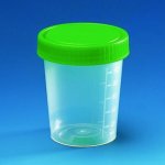 Urine Beaker Pp Plastibrand With Screw Cap PU=1000