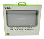 GIZZU Usb-c USB3.0 MINI Dp hdmi vga gbe m Sd Dock White