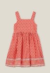 Cotton On Melody Sleeveless Dress - Orange Coral perry Paisley